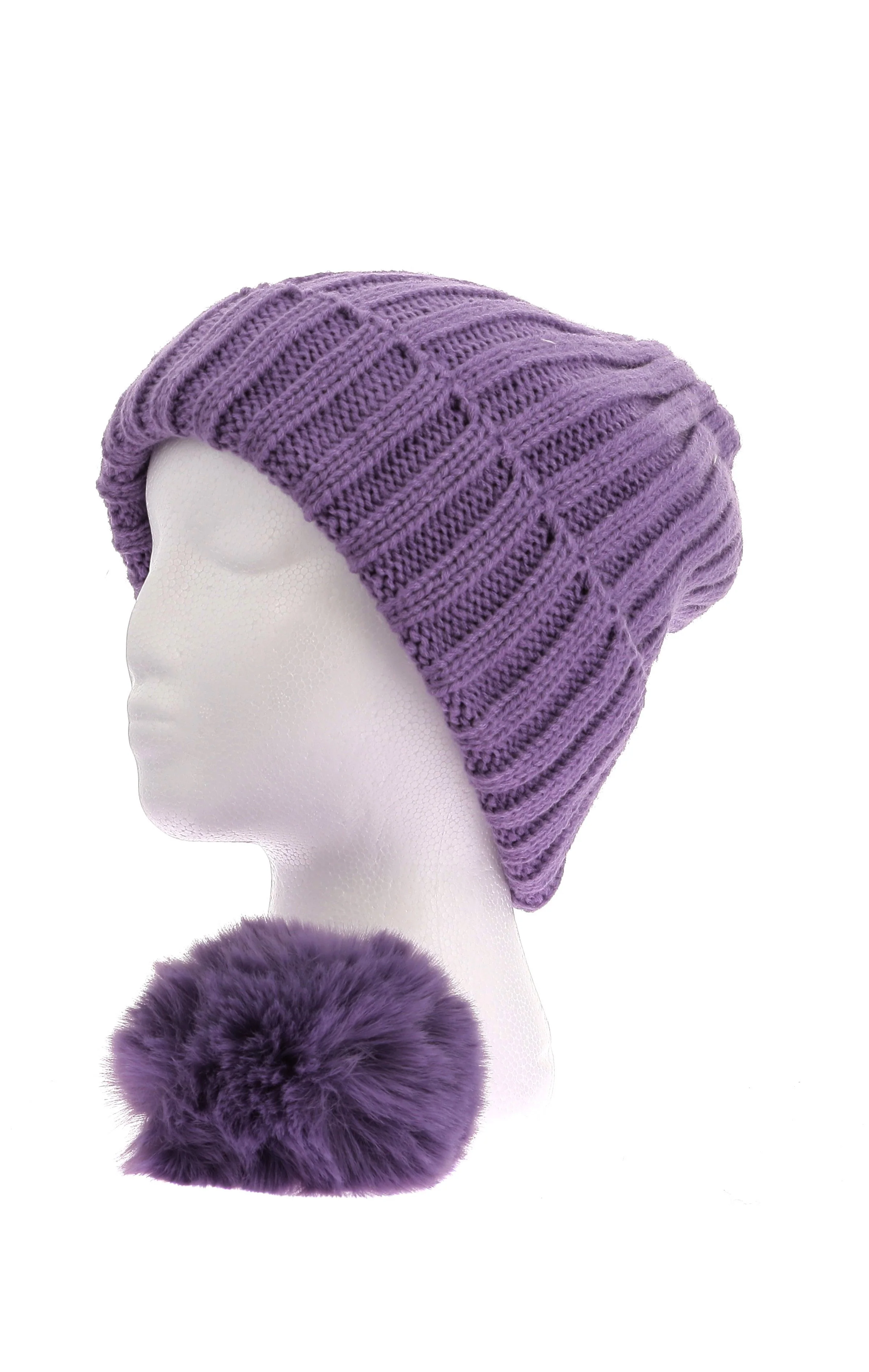 JT8205 - Bonnet à pompon amovible - Image 2
